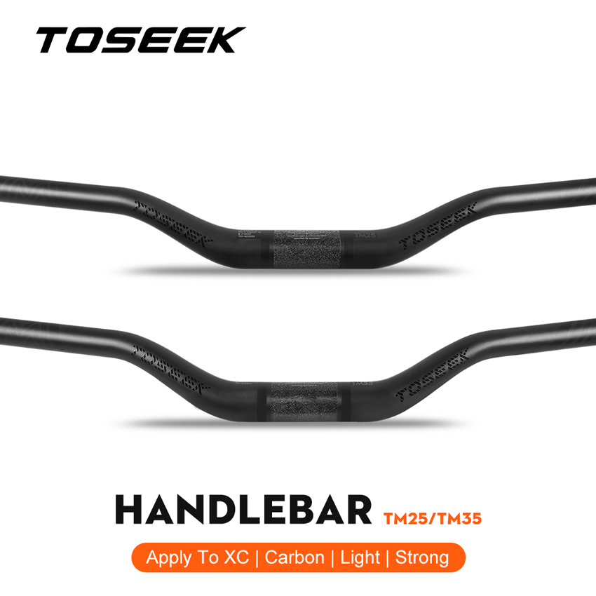 Mountain Biking Xc - TOSEEK T800 Carbon Fiber XC Handlebar
