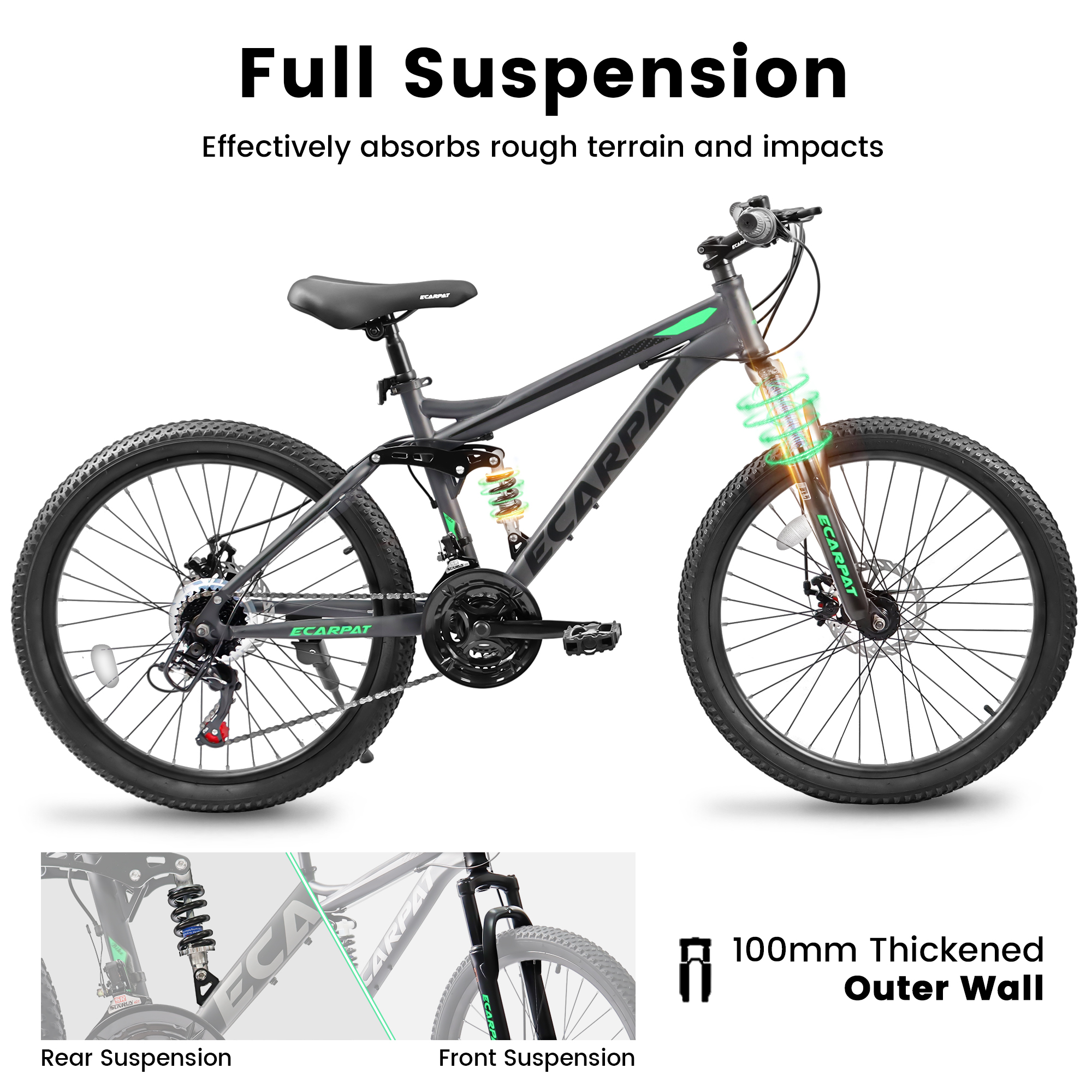 Kids Bike with Lightweight Fra - огляд і ціна Mountain Biking Youth