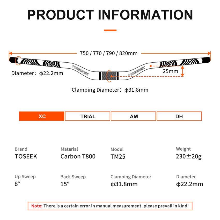 TOSEEK T800 Carbon Fiber XC Ha - огляд і ціна Mountain Biking Xc