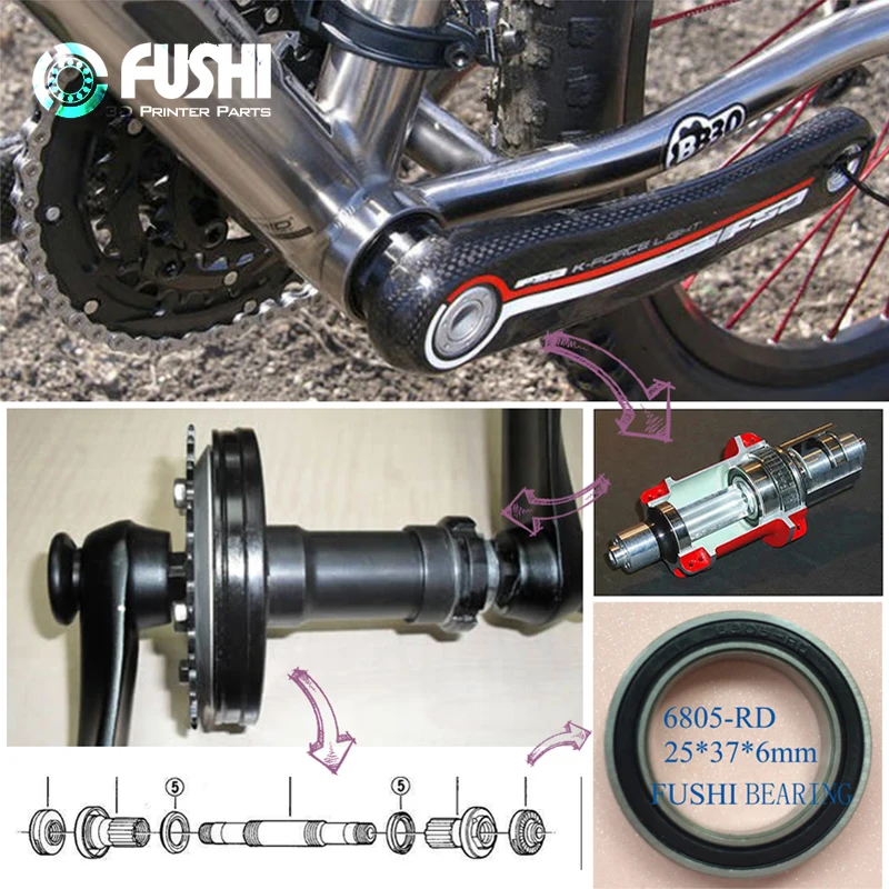 4PCS 6805-RD 25*37*6 mm Bicycl - огляд і ціна Bottom Bracket Press